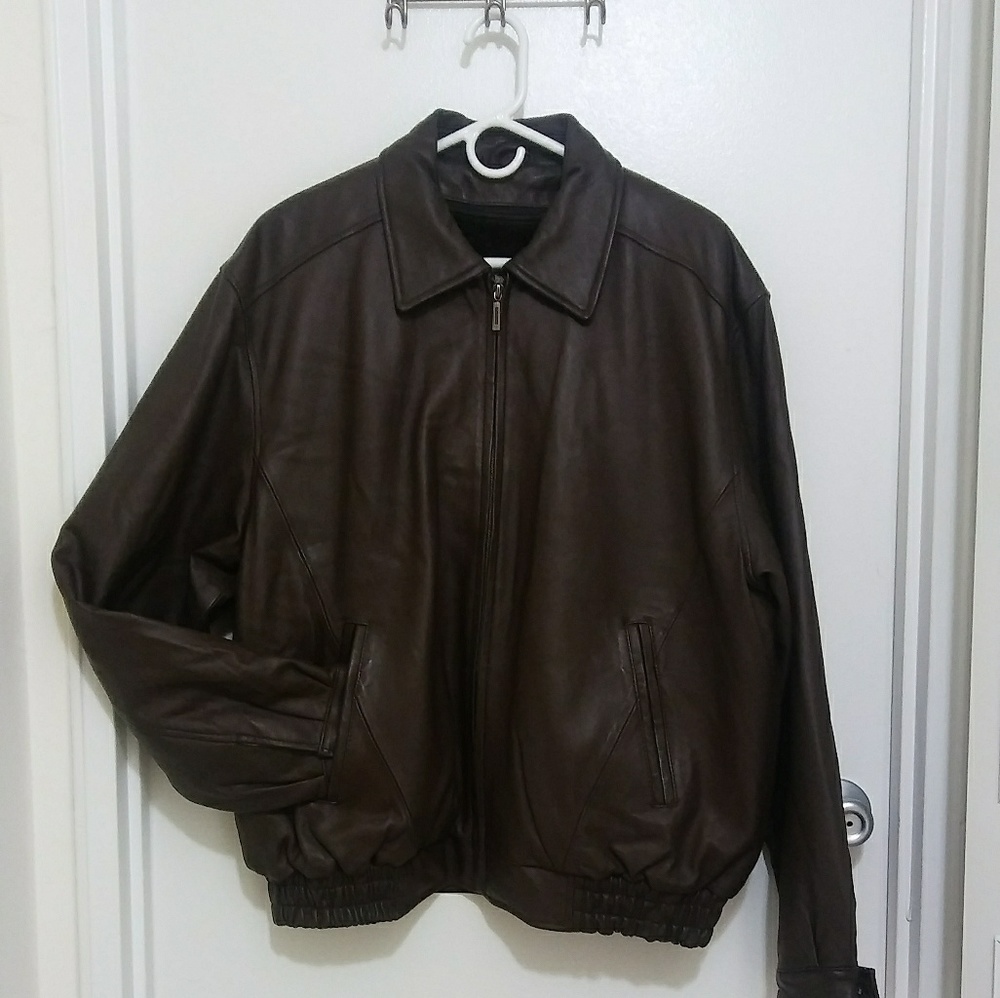Tim Baker Leather Bomber jacket